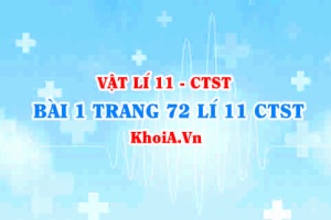 Bài 1 trang 72 SGK Vật lí 11 Chân trời sáng tạo